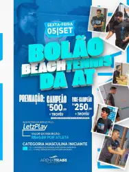 BOLÃO BEACH TENNIS DA AT - MASCULINA INICIANTE