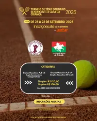 Torneio de Tenis Solidário Casa da Criança  - Dupla Masculino A