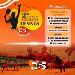 2° TORNEIO DE BEACH TENNIS ARENA D65 - OPEN FEMININA