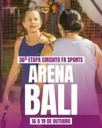 36ª Etapa Circuito FA Sports 2025 - Super Maratona Citrino - Arena Bali (Uberlândia - MG) - Dupla Feminino B
