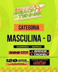 I Torneio de Beach Tenis do Complexo Esportivo Oliveira - DUPLA MASCULINA D