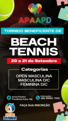 TORNEIO BENEFICENTE DE BEACH TENNIS-APAAPD - CATEGORIA MASCULINA A/B/C/D