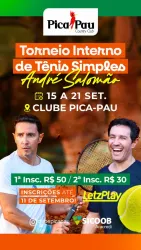 Torneio Interno de Tênis - Simples - - 2ª CLASSE  - Tênis 