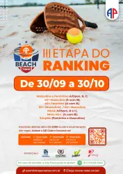SIMPLES III ETAPA DO RANKING DE BEACH TENNIS - SIMPLES MASCULINA