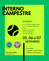 Torneio Interno Campestre - 3ª Classe