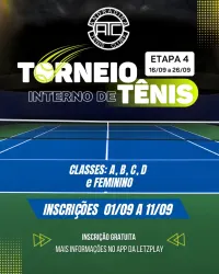 TORNEIO INTERNO - ETAPA 4 - SIMPLES MASCULINA C
