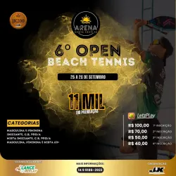 6º OPEN DE BEACH TENNIS ARENA SANTA CECÍLIA JK200 - MISTA INICIANTE