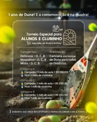 1º OPEN ALUNO E CLUBINHO DUNE - Misto D