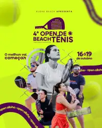 4º OPEN DE BEACH TENNIS ( SUB e PRINCIPIANTE) - Dupla Masculina - SUB 18