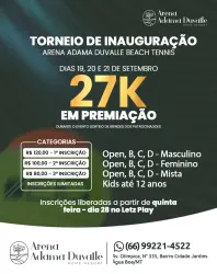 Inauguração Arena Adama Duvalle - DUPLA FEMININA B