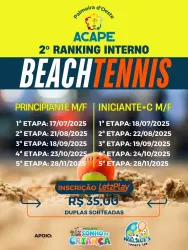 3º DISPUTA RANKING ACAPE  - Ranking Interno Acape Masculino Principiante