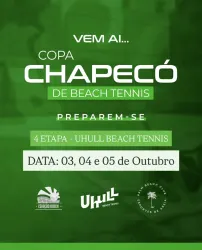 COPA CHAPECÓ - 4 ETAPA - UHULL BEACH TENNIS - 03 a 05 DE OUTUBRO 2025 - DUPLA MISTA C