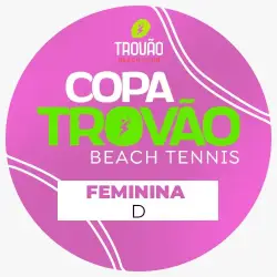 4ª Copa Trovão de Beach Tennis - D, C, 30+ e Mista - Feminina D