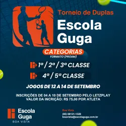 TORNEIO DE DUPLAS - ESCOLA GUGA - Dupla Livre - 4ª/5ª Classe