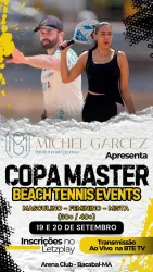 Copa Master Beach Tennis Events - DR. Michel Garcez - Arena Club - Bacabal-MA - Dupla Masculina 30+