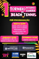 1• Torneio Interno de Beach Tennis de Guaíra 🎾🏆 - DUPLA MASCULINA B