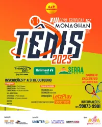 XIII Copa Tropical TC/Grupo Monaghan de Tênis 2025 - C Masculina | 6Âª Classe e Iniciante