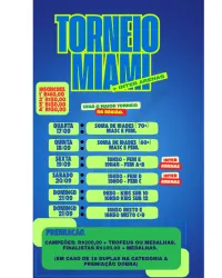 TORNEIO MIAMI + INTER ARENAS  - Misto E Miami (iniciantes) 