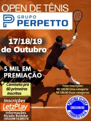 Open de tênis grupo Perpetto  - 2 classe