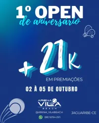 Open de aniversário Arena Vila Beach - DUPLAS MISTA D