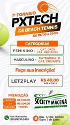 1º TORNEIO PXTECH+ DE BEACH TENNIS - SOCIETY MACENA  - Dupla Masculina - D