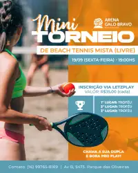 MINI TORNEIO MISTA GALO BRAVO - DUPLA MISTA C