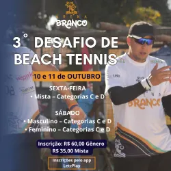 3˚ DESAFIO ARENA BRANCO DE BEACH TENNIS - DUPLA FEMININA D
