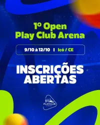 1 Open Play Club Arena - Icó/Ce - DUPLAS FEMININA D