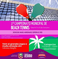 CAMPEONATO MUNICIPAL DE BEACH TENNIS DE VÁRZEA ALEGRE