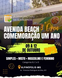 3° Open Avenida Beach - Comemoração 1 ano  - MASCULINO D