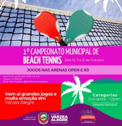 1º CAMPEONATO MUNICIPAL DE BEACH TENNIS DE VÁRZEA ALEGRE - Dupla Masculina - OPEN
