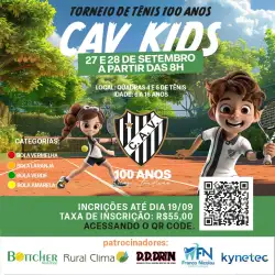 2° Torneio de Tênis 100 Anos CAV Kids - Setembro 2025