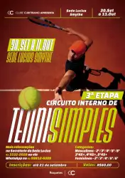 3° Etapa Circuito Interno de Tênis Simples 2025 - 5° Classe Masculina de Tênis Simples 