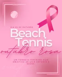 Beach tennis Outubro Rosa - Feminina D