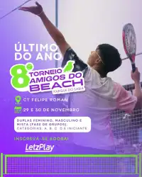 8º TORNEIO BEACH TENNIS – AMIGOS DO PARQUE DO SABIÁ - Mista Iniciante