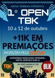 1º OPEN TBK/BLK - DUPLA MASCULINA B