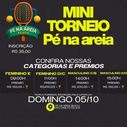 MINI TORNEIO PÉ NA AREIA - MASCULINO C/B