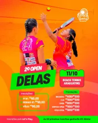 2º Open Delas 🩷🧡✅🎾 - FEMININO OPEN