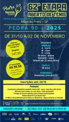 62º Aberto de Tênis - Pedra 90 - Ribeirão Preto - CFTRP - Dupla - 50 anos acima