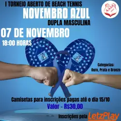 Torneio aberto Masculino - Novembro Azul  - Masculina Bronze
