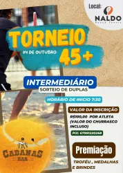 TORNEIO 45+ CABANAS BAR - DUPLA MASCULINA 40+