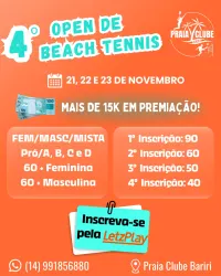 4º OPEN DE BEACH TENNIS PRAIA CLUBE BARIRI - FEMININA C