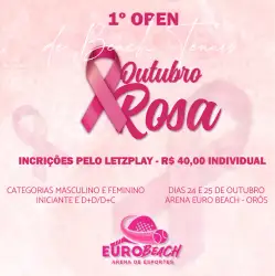1º Open Outubro Rosa - Masculino Iniciante