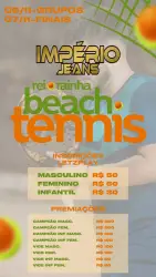 Imperio Jeans Rei e Rainha de Beach Tennis - infantil 