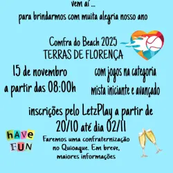 Confra Mista do Beach 2025 - DUPLA MISTA - NÍVEL INICIANTE