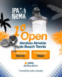 1° OPEN ABRAHAO ALMEIDA DE BEACH TENNIS