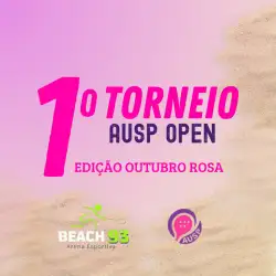1º AUSP OPEN de Beach Tennis Edição Outubro Rosa