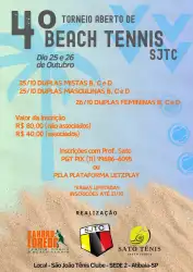 4º TORNEIO ABERTO DE BEACH TENNIS SJTC  - MASCULINO D
