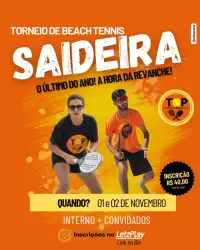 Torneio Saideira Top Tenis & Beach - Masculino Iniciante