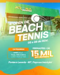 4º Open de Beach Tennis 15k - Masculina OPEN